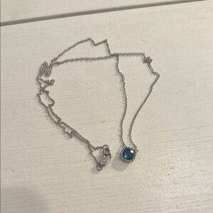 Tacori Silver Necklace with Topaz
